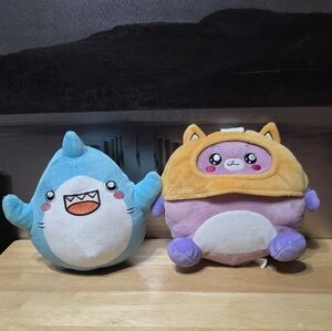 Lankybox Thicc Boxy Foxy And Thicc Shark Stuffed Animal